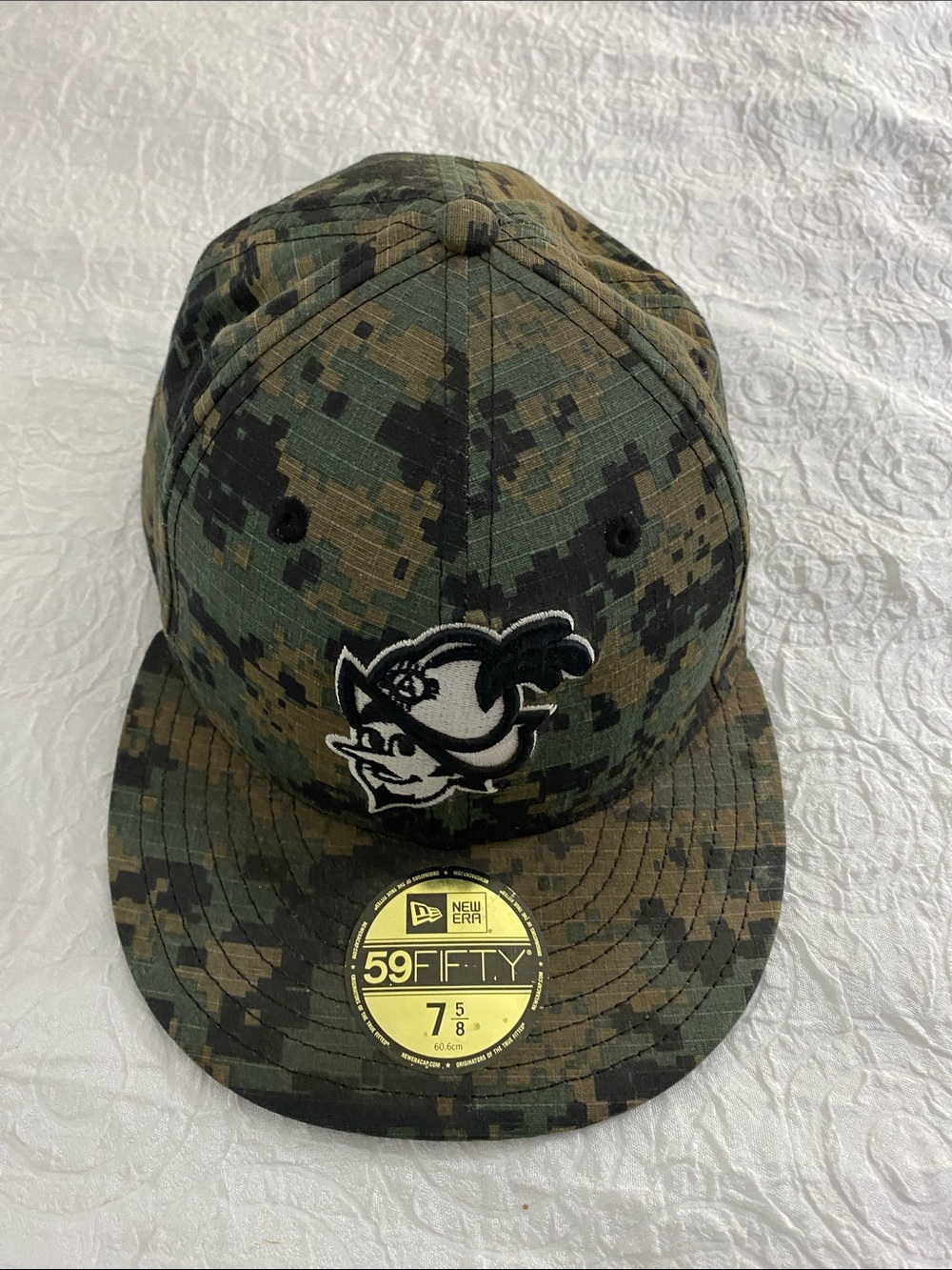 New Era 59FIFTY Special Edition Camo Digital Woodland Hat with BLK & Olive Logo
